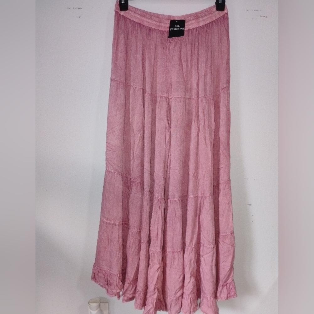 NWT Boho Palazzo Pants In Soft Mauve Hue!! Adorable!!!!!